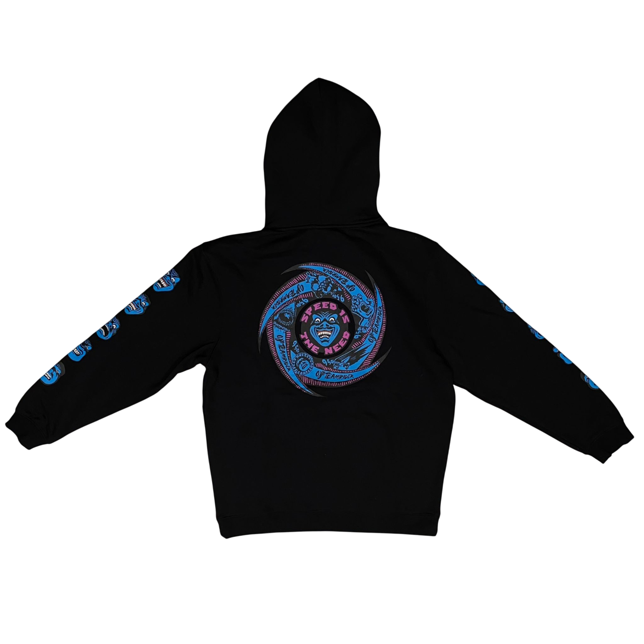 Santa Cruz felpa con cappuccio da uomo Speed Wheels Faces Hood  nero