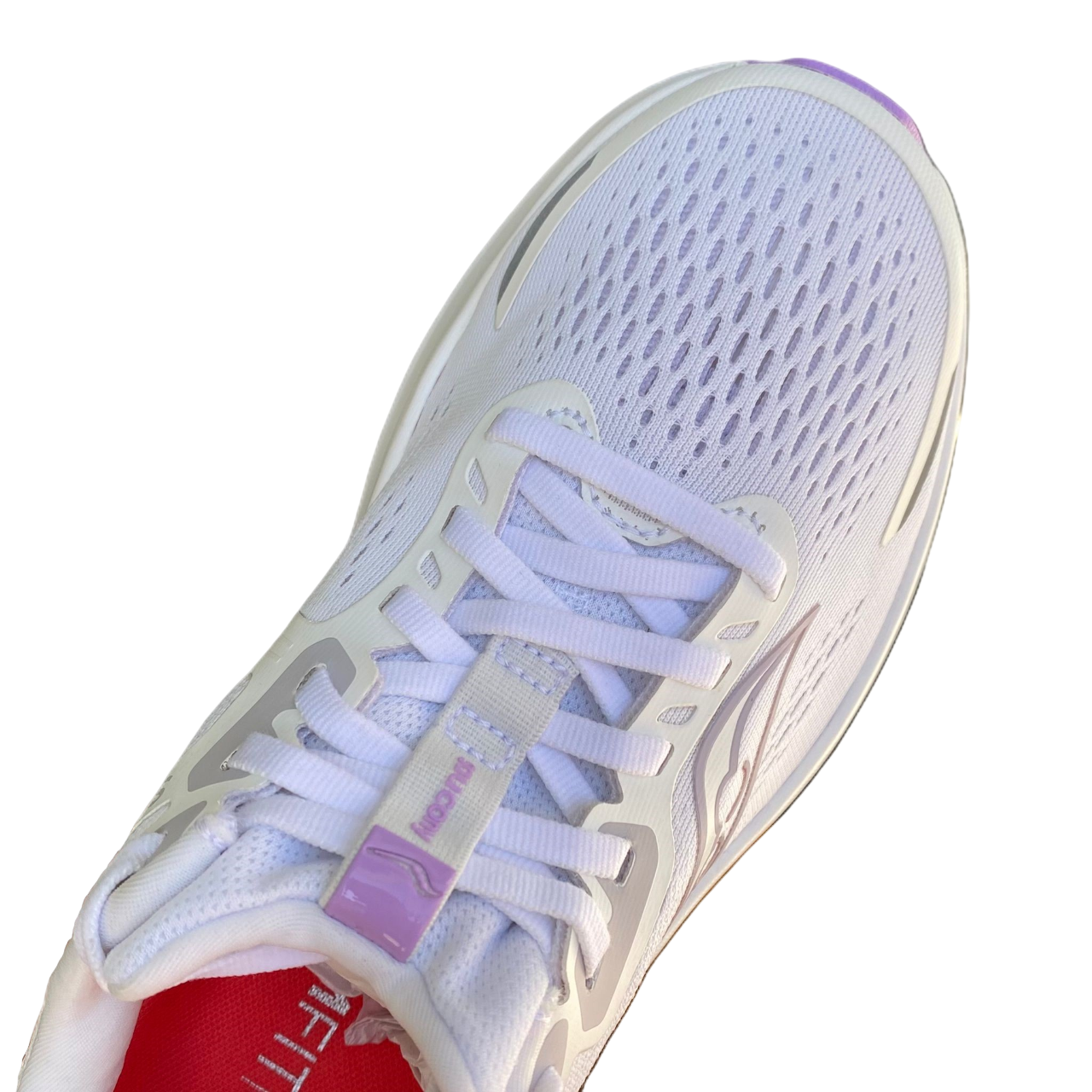 Saucony Guide 18 tomaia mesh traspirante bianco donna