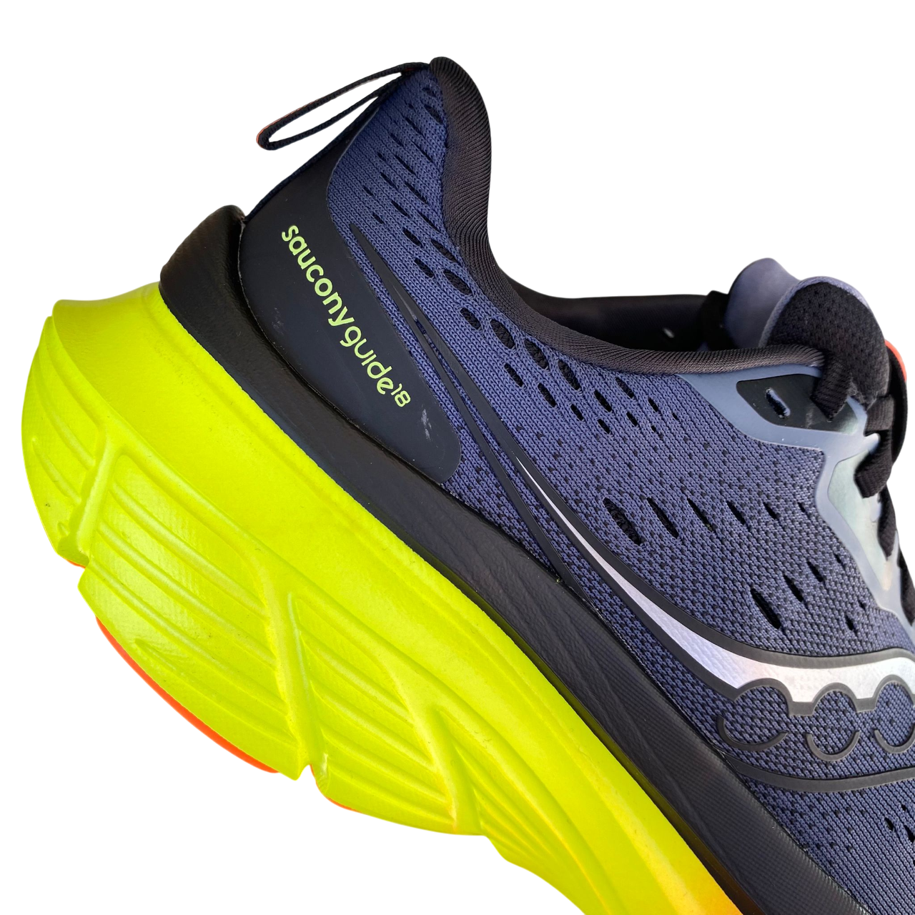 Saucony Guide 18 sistema supporto mediale blu energico