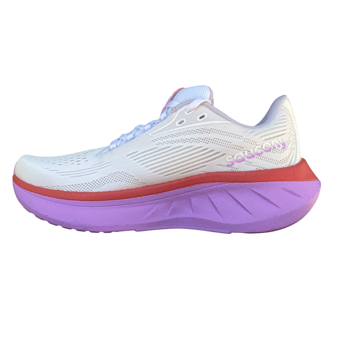 Saucony Ride 18 S11000-240 scarpe running donna bianco corallo vista laterale interna