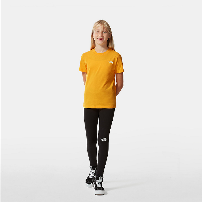 The North Face maglietta manica corta da ragazzi SS Simple Dome NF0A2WAN56P1 oro