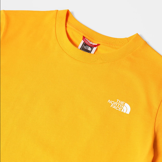 The North Face maglietta manica corta da ragazzi SS Simple Dome NF0A2WAN56P1 oro