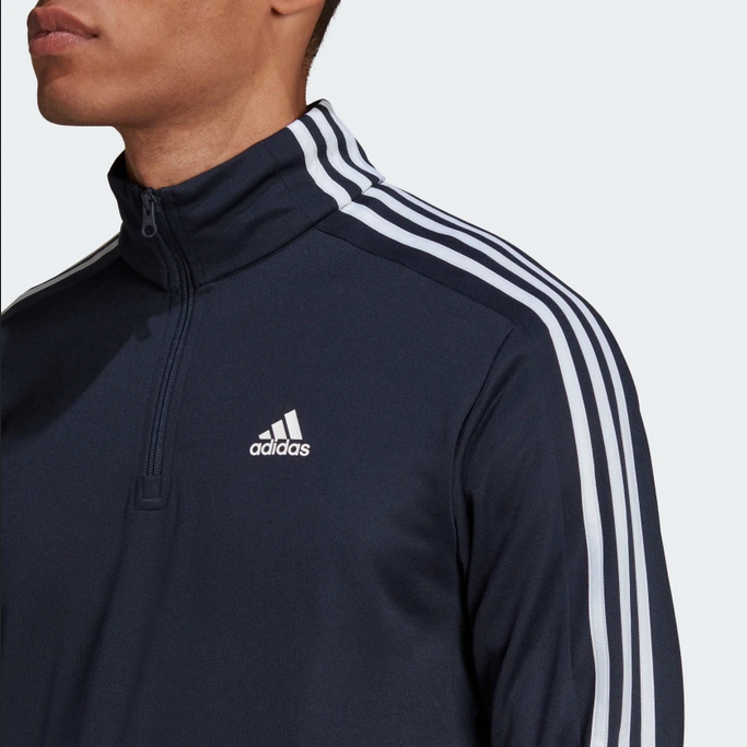 Adidas Tuta sportiva da uomo Aeroready Tricot Quarter Zip HE2232 blu
