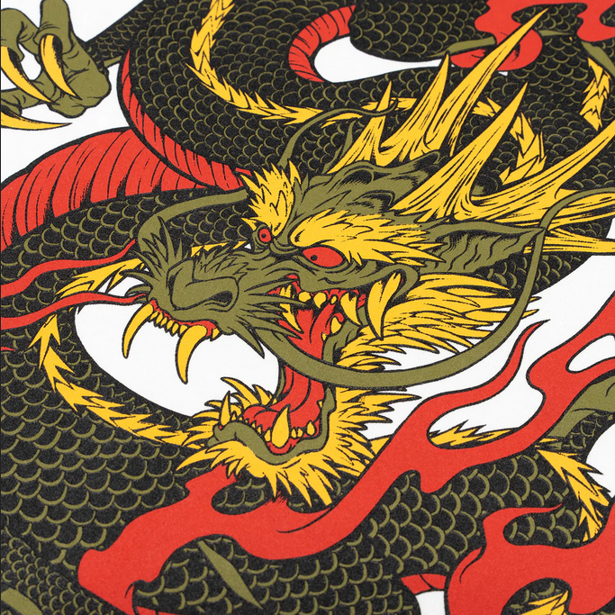 Dolly Noire t-shirt manica corta Ryu Dragon Tee TS172-TA-02 white