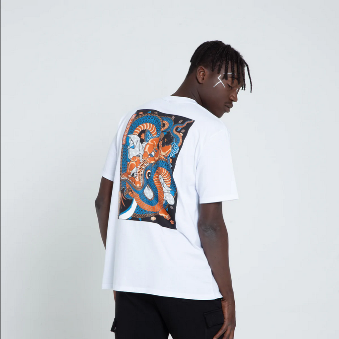 Dolly Noire t-shirt manica corta Kunyoshi Red Blue Tee TS170-TA-02 white