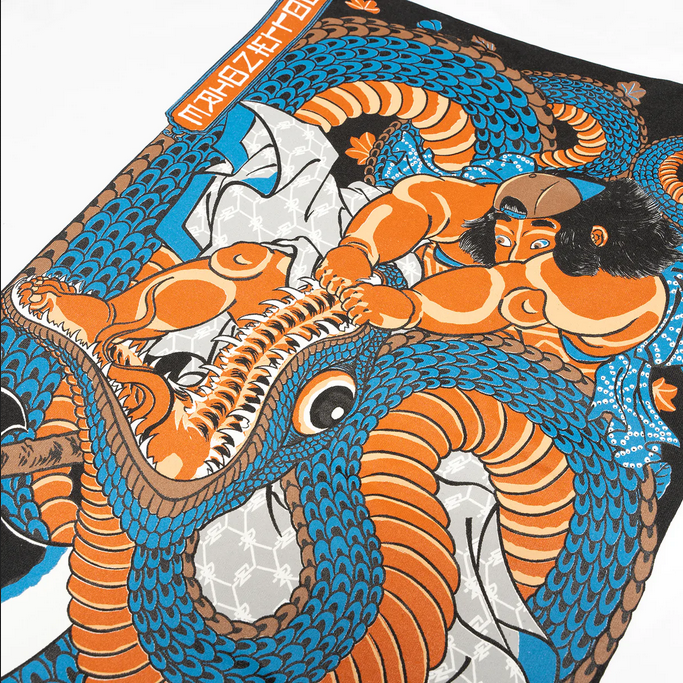 Dolly Noire t-shirt manica corta Kunyoshi Red Blue Tee TS170-TA-02 white