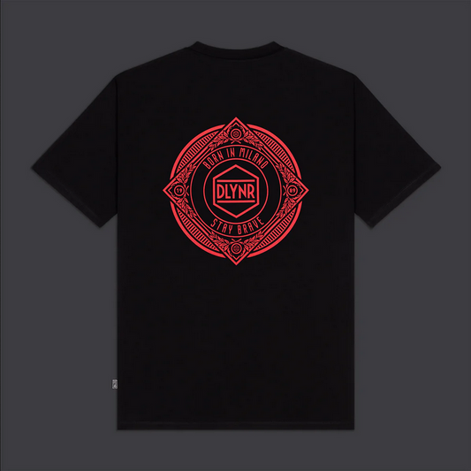 Dolly Noire t-shirt da uomo manica corta Corp Academia Tee ts382-ta-01 nero