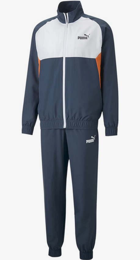 Puma Tuta da ginnastica da uomo in Woven Tracksuit cl 673980 16 blu scuro