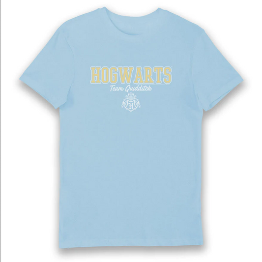 Maglietta T-Shirt azzurra per adulti della squadra di Quidditch di Harry Potter Hogwarts