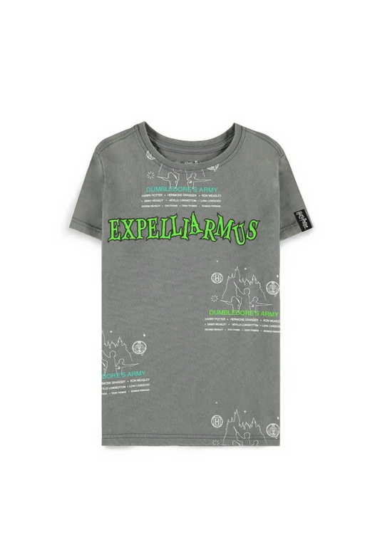 Harry Potter: Wizards Unite - T-shirt a maniche corte per ragazzi Expelliarmus Grigia