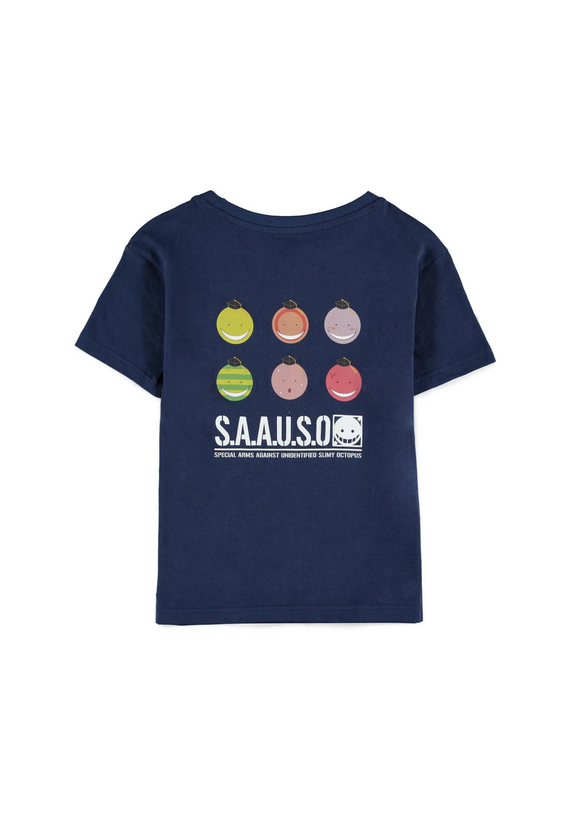 Assassination Classroom - T-shirt Maglietta a maniche corte per ragazzi Blu