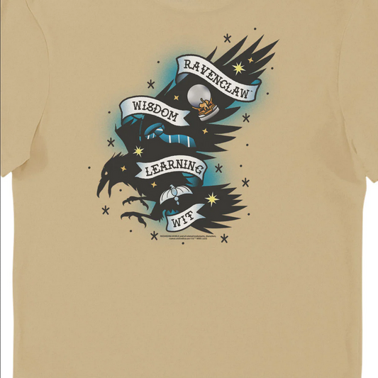Maglietta t-shirt per adulti Harry Potter Tattoo Ravenclaw House