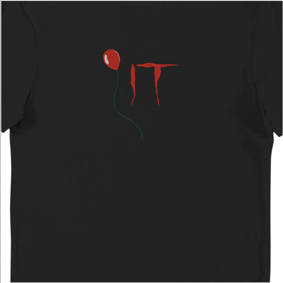 IT Balloon Georgie You'll Float Too Boat Drain Maglietta t-shirt per adulti Nera