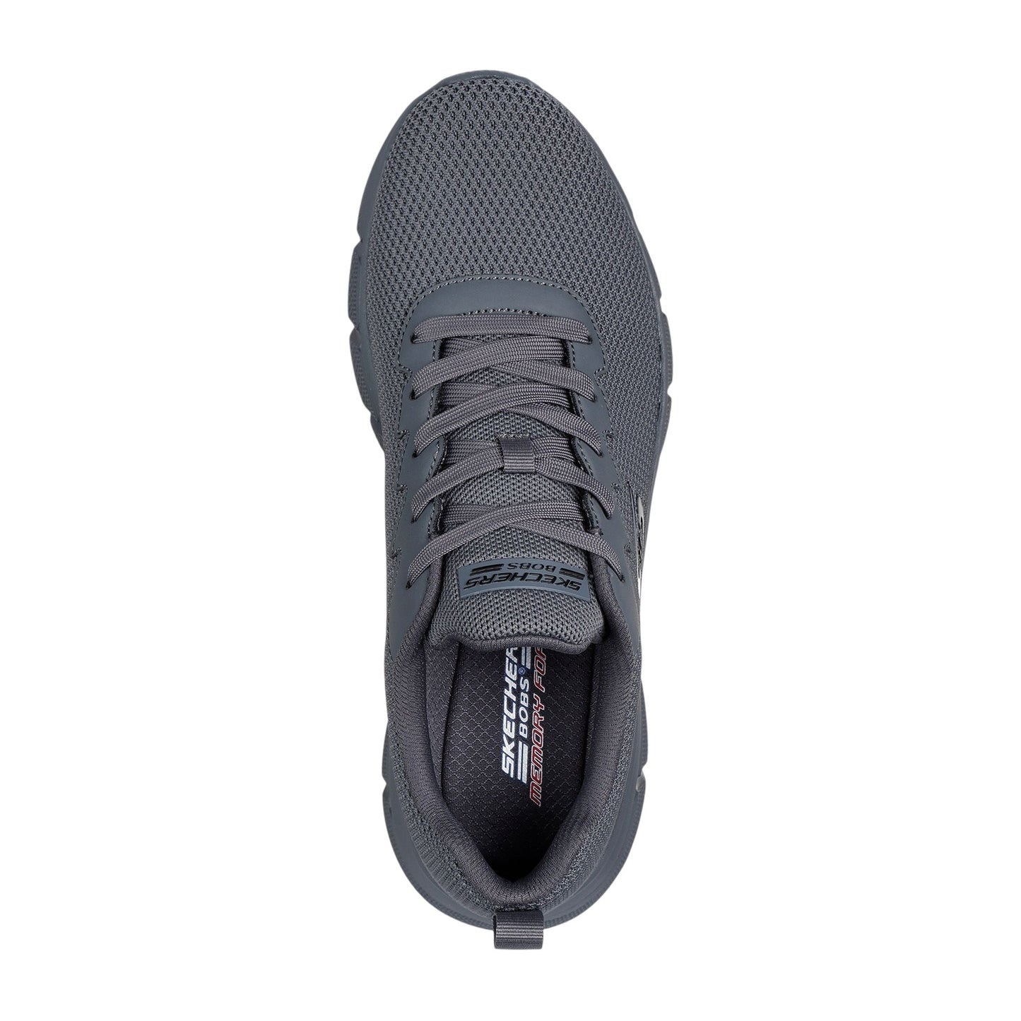 Sneakers Skechers BOBS B Flex Chill Edge vista dall'alto con tomaia flessibile e dettagli grigio moderni