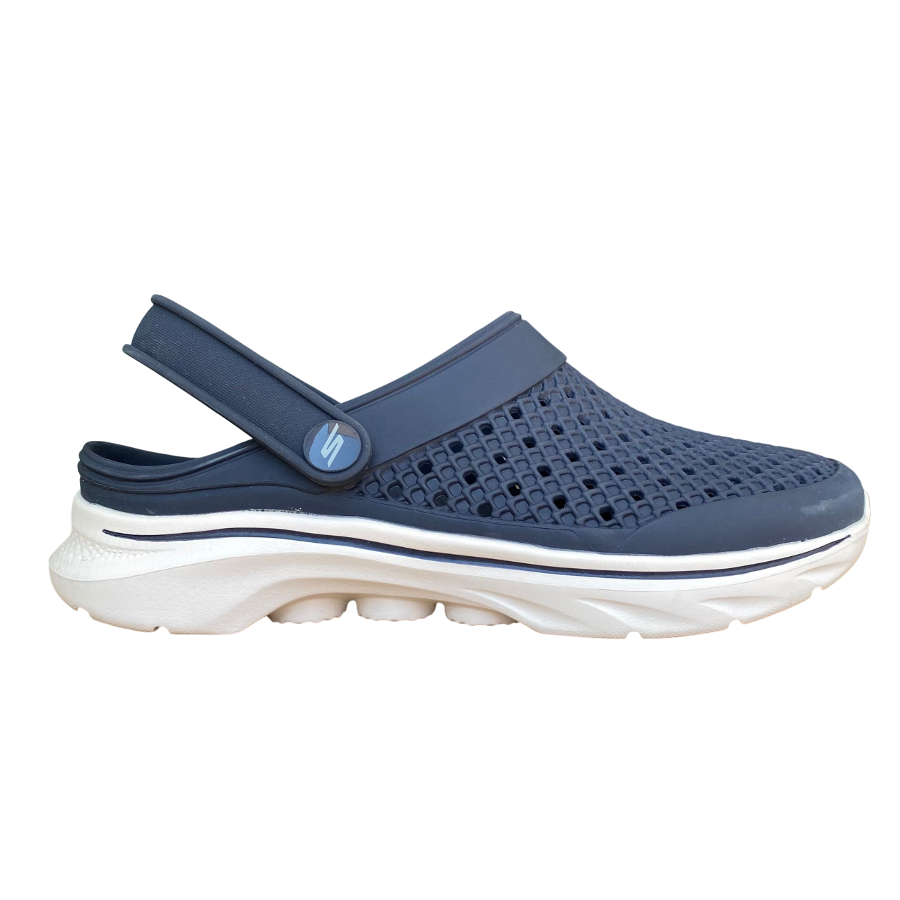 Skechers GO WALK 7 Joyous 111482/nvw ciabatte donna navy white comfort estivo vista laterale
