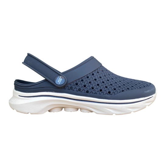 Skechers GO WALK 7 Joyous 111482/nvw ciabatte donna navy white comfort estivo vista laterale