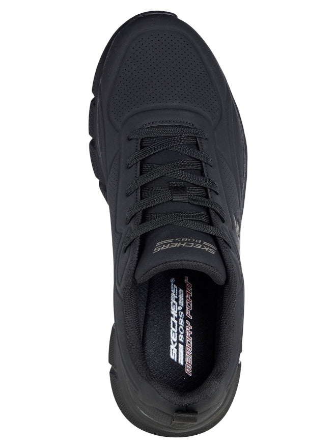 Skechers Scarpa Uomo Bobs Flex Arctic Edge 118110 BBK Nero - tomaia