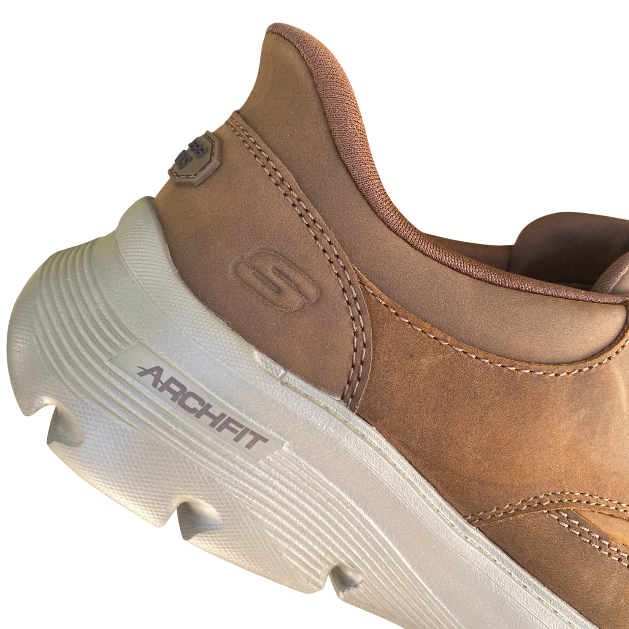 Skechers Scarpe Uomo Arch Fit Garza Slip-ins Marroni 205517/CDB - lato