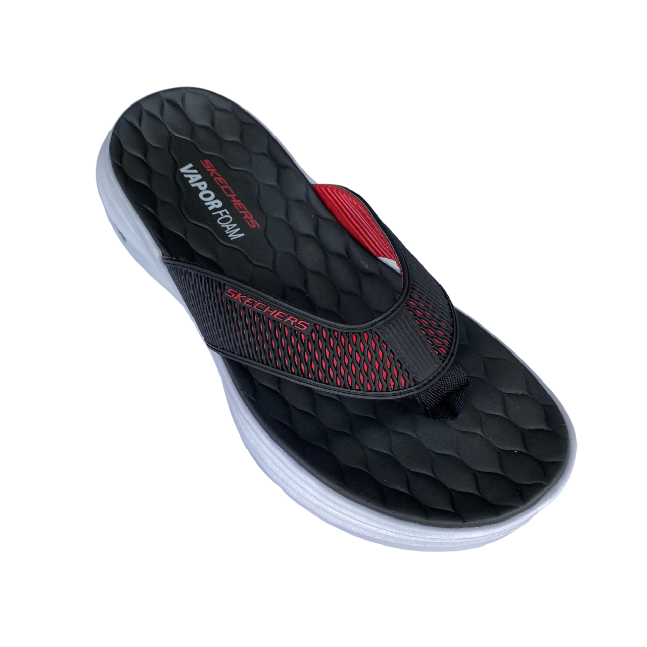 Skechers ciabatta infradito da uomo Vapor Voam Sandal Sayto 232894/BKRD nero-rosso