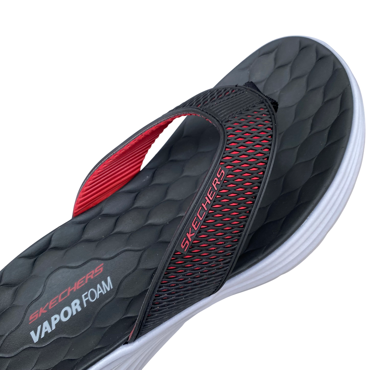 Skechers ciabatta infradito da uomo Vapor Voam Sandal Sayto 232894/BKRD nero-rosso