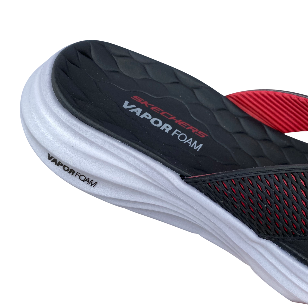 Skechers ciabatta infradito da uomo Vapor Voam Sandal Sayto 232894/BKRD nero-rosso