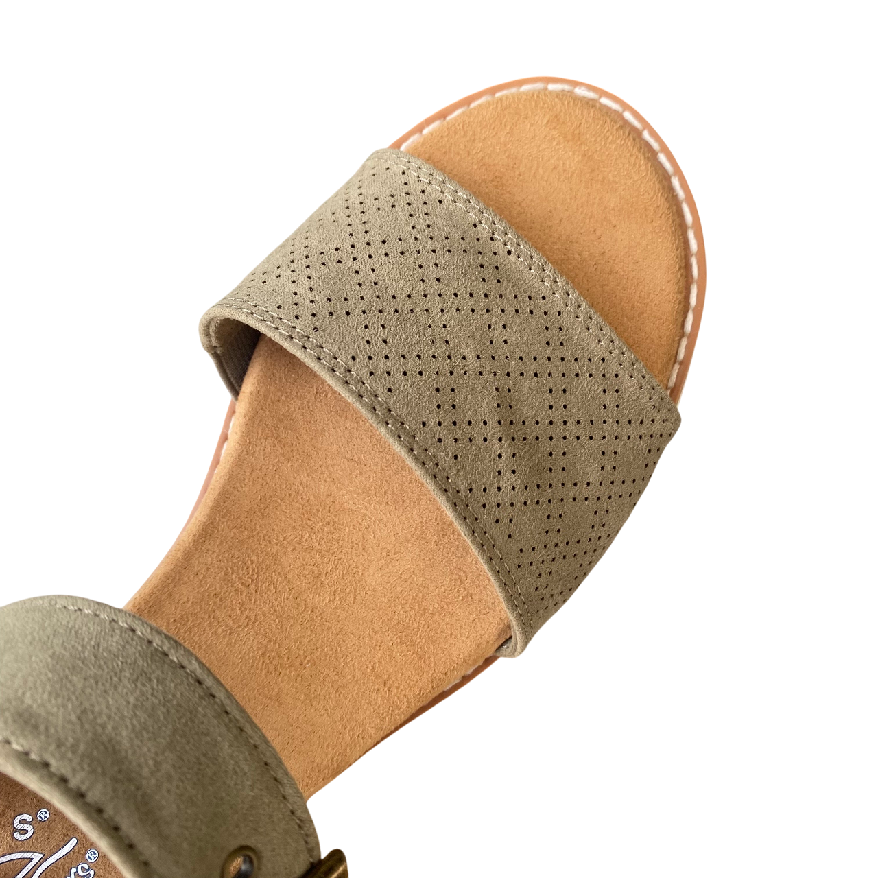 Skechers sandalo da donna BOBS Desert Kiss Serendipitous 114147/OLV oliva_dettaglio