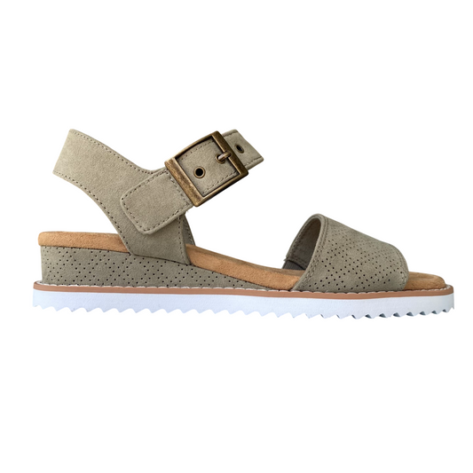 Skechers sandalo da donna BOBS Desert Kiss Serendipitous 114147/OLV oliva_lato1