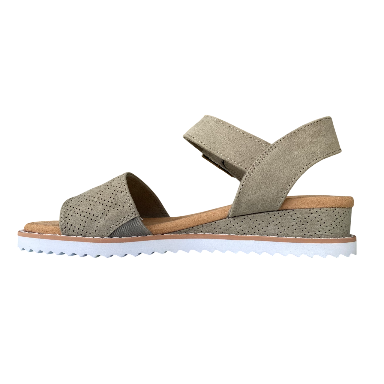 Skechers sandalo da donna BOBS Desert Kiss Serendipitous 114147/OLV oliva_lato2
