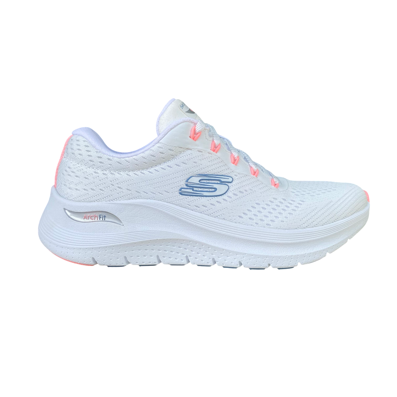 Skechers scarpa sneakers da donna Arch-FIt 2.0 Big League 150051/WPKB bianco-rosa