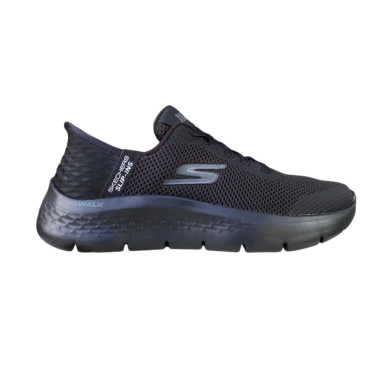 Skechers scarpa sneakers da donna Slip-ins Go Walk Flex Grand Entry 124836/BBK nero