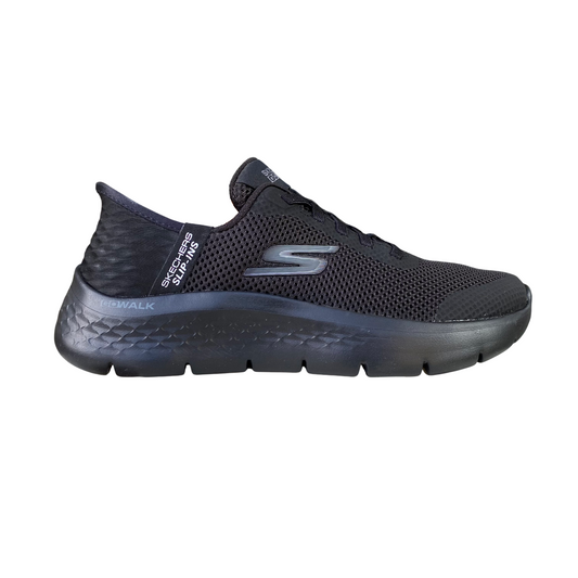 Skechers scarpa sneakers da donna Slip-ins Go Walk Flex Grand Entry 124836/BBK nero