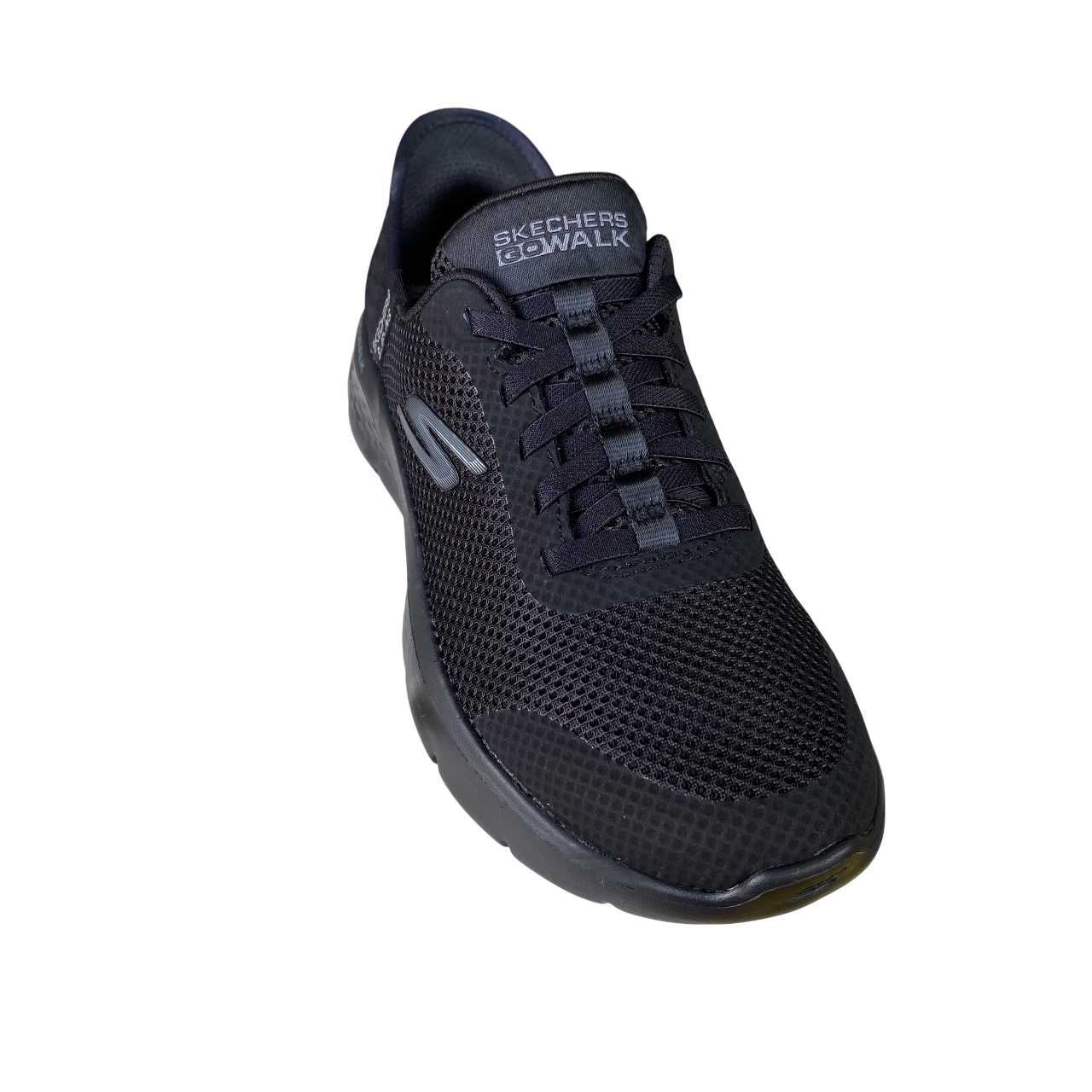 Skechers scarpa sneakers da donna Slip-ins Go Walk Flex Grand Entry 124836/BBK nero