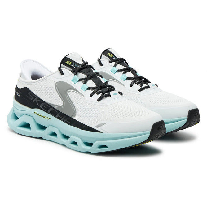 Skechers scarpa uomo Slip-ins Glide-Step Altus 232921/WBL bianco-blu coppia