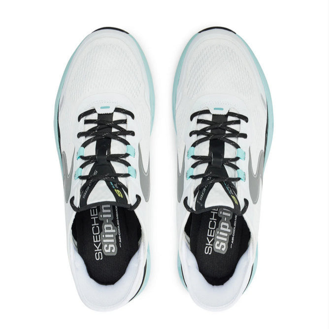 Skechers scarpa uomo Slip-ins Glide-Step Altus 232921/WBL bianco-blu tomaia traspirante www.sportiamoweb.it