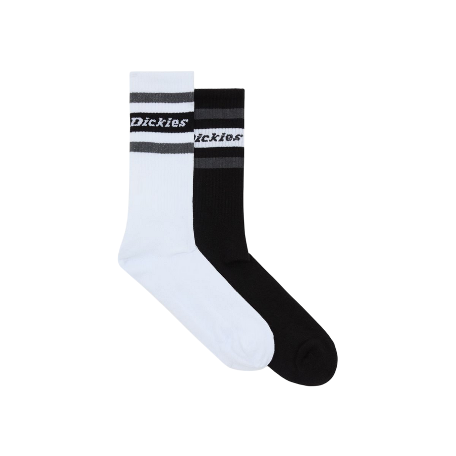 Sportiamo_Dickies calza unisex da adulto Genola DK0A4XDKBLK nero e bianco