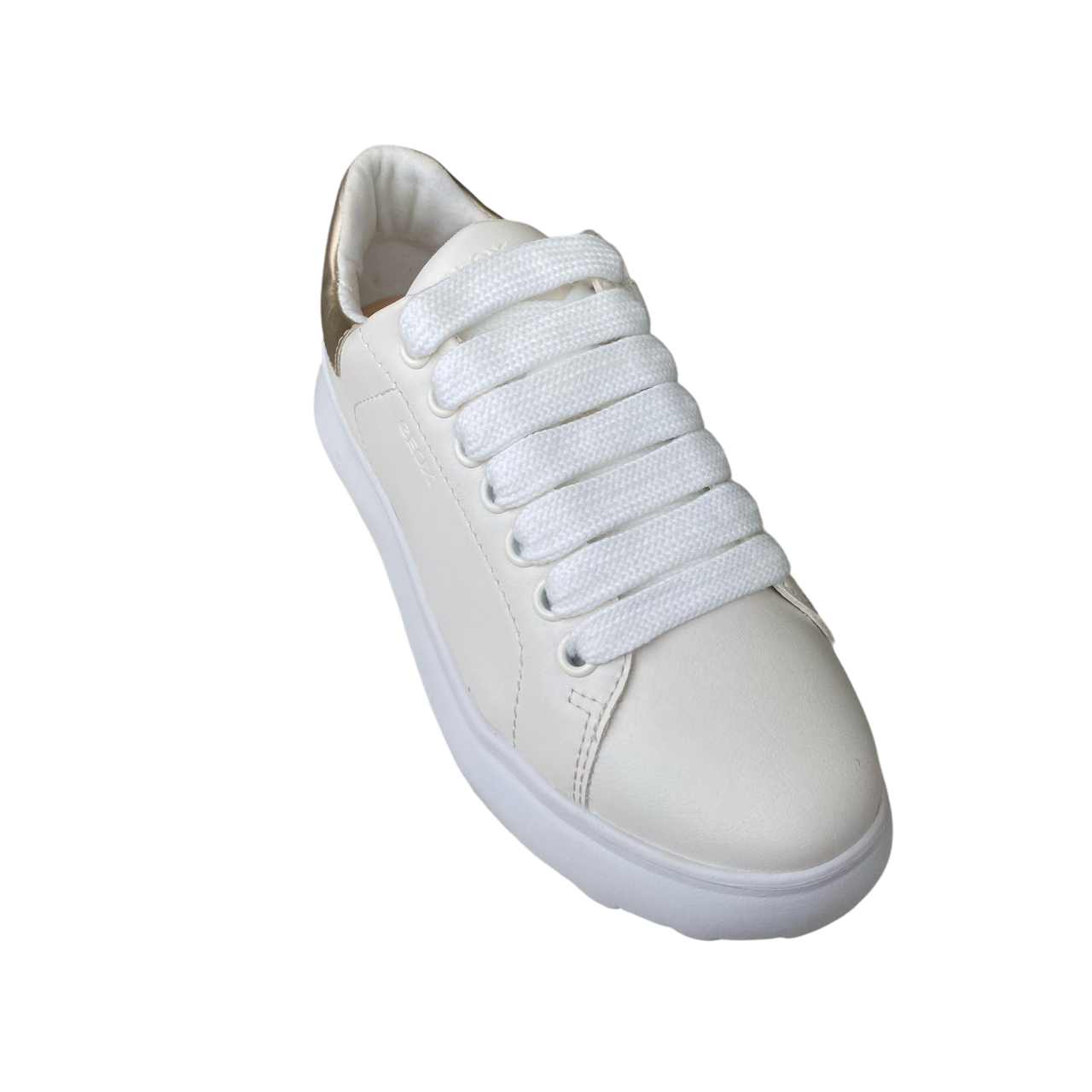 Sportiamo_Geox scarpa sneakers da ragazza Puffypop 8056226640881 bianco-platino2