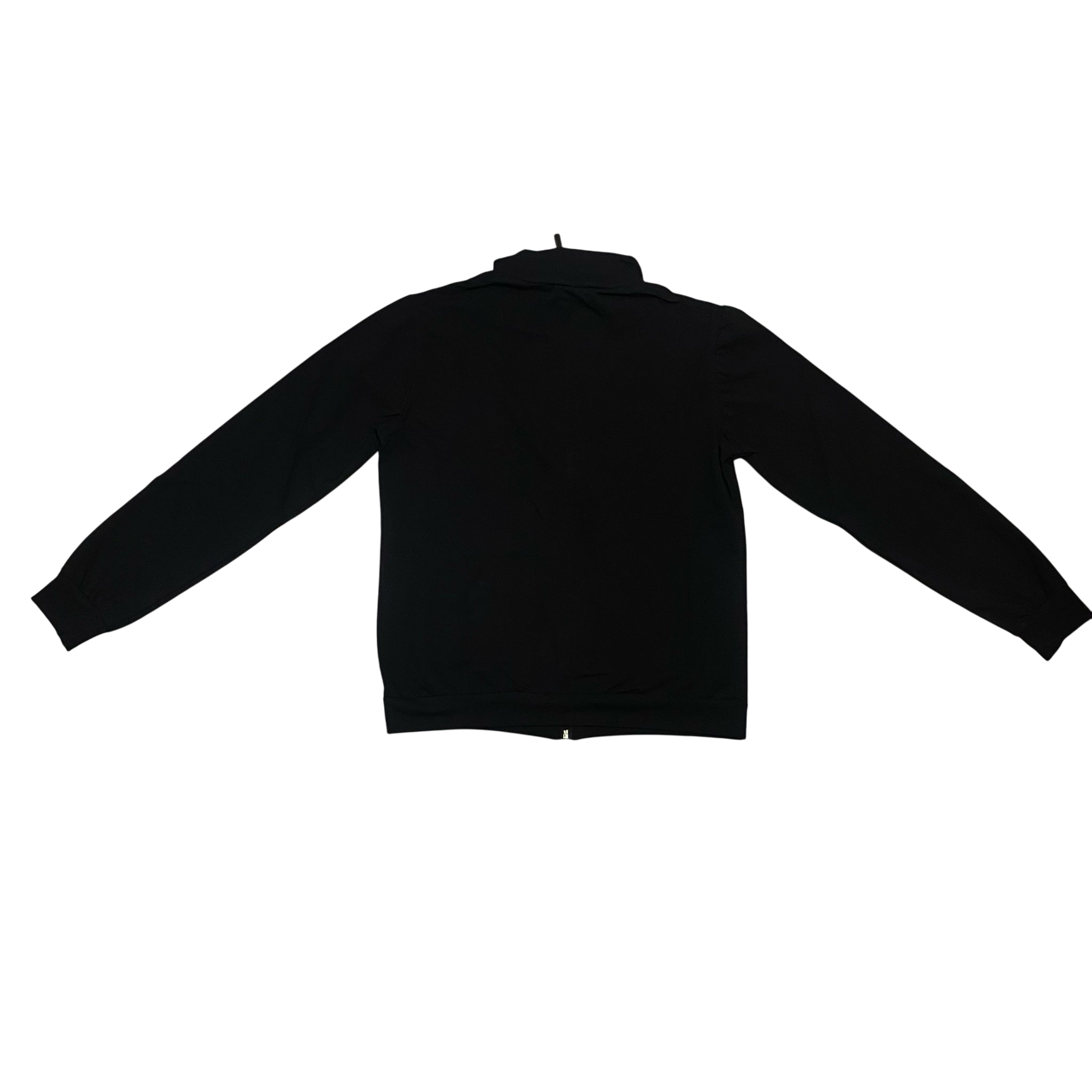 Hangar93 felpa con cerniera intera da donna con scritta piccola strass Z656D NRO02 nero