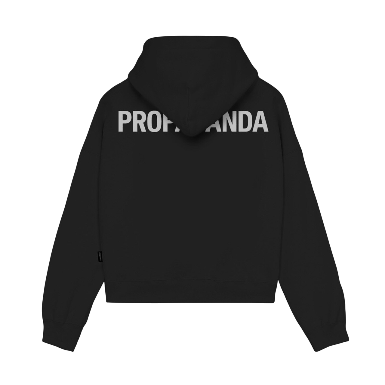 Sportiamo_Propaganda felpa corta con cappuccio da donna Logo Classic 25SSPRFE388 nero1