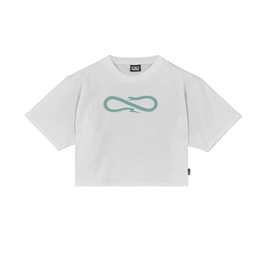 Sportiamo_Propaganda maglietta cropped manica corta Logo Classic 25SSPRTS964 bianco