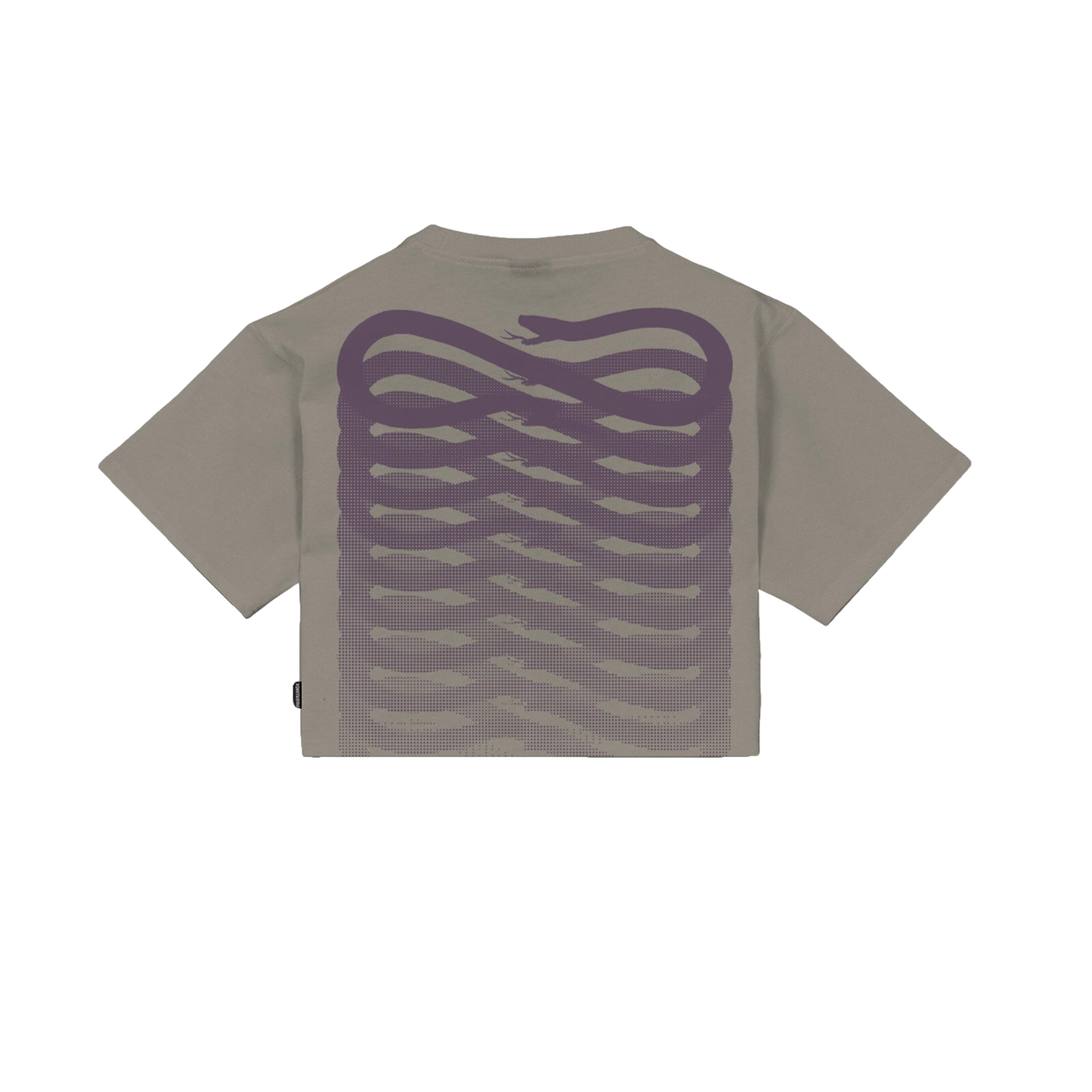 Sportiamo_Propaganda maglietta cropped manica corta Ribs 25SSPRTS977 sabbia