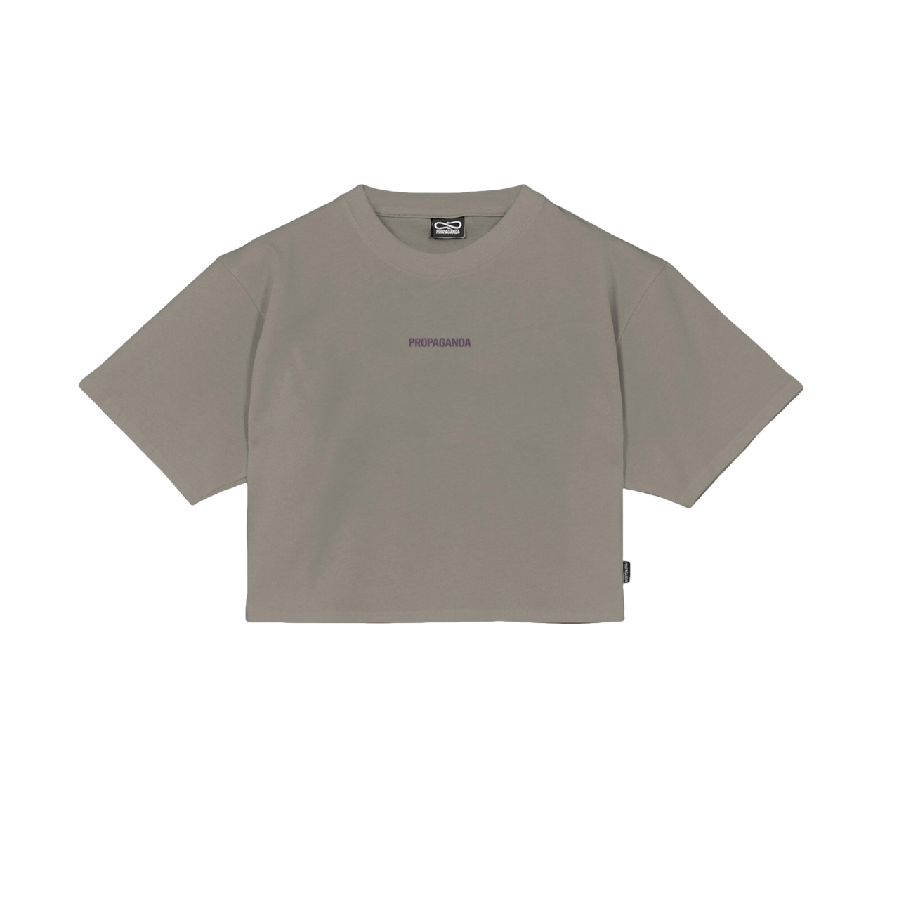 Sportiamo_Propaganda maglietta cropped manica corta Ribs 25SSPRTS977 sabbia1