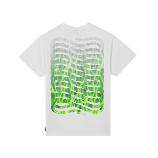 Sportiamo_Propaganda maglietta manica corta da uom Ribs Flame 25SSPRTS861 bianco