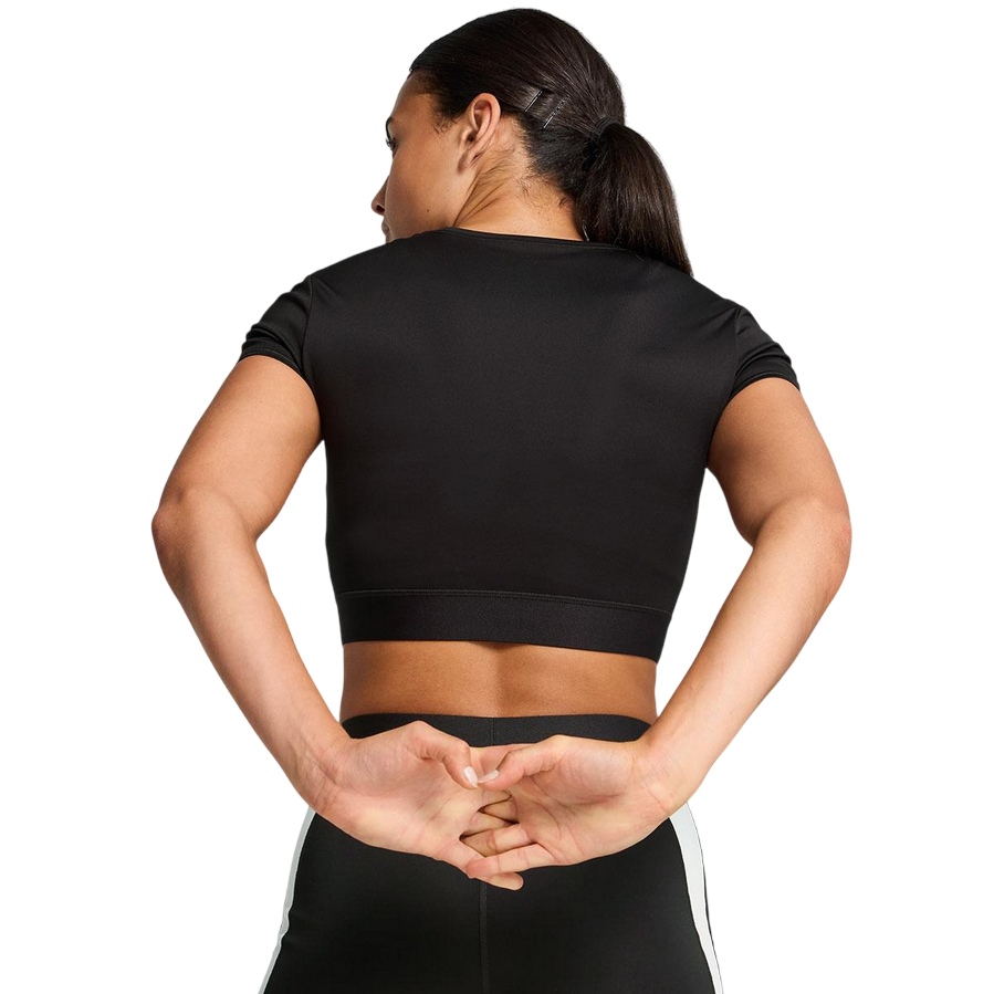 Sportiamo_Puma maglietta cropped a maniche corte da donna Strong 526805-01 nero1