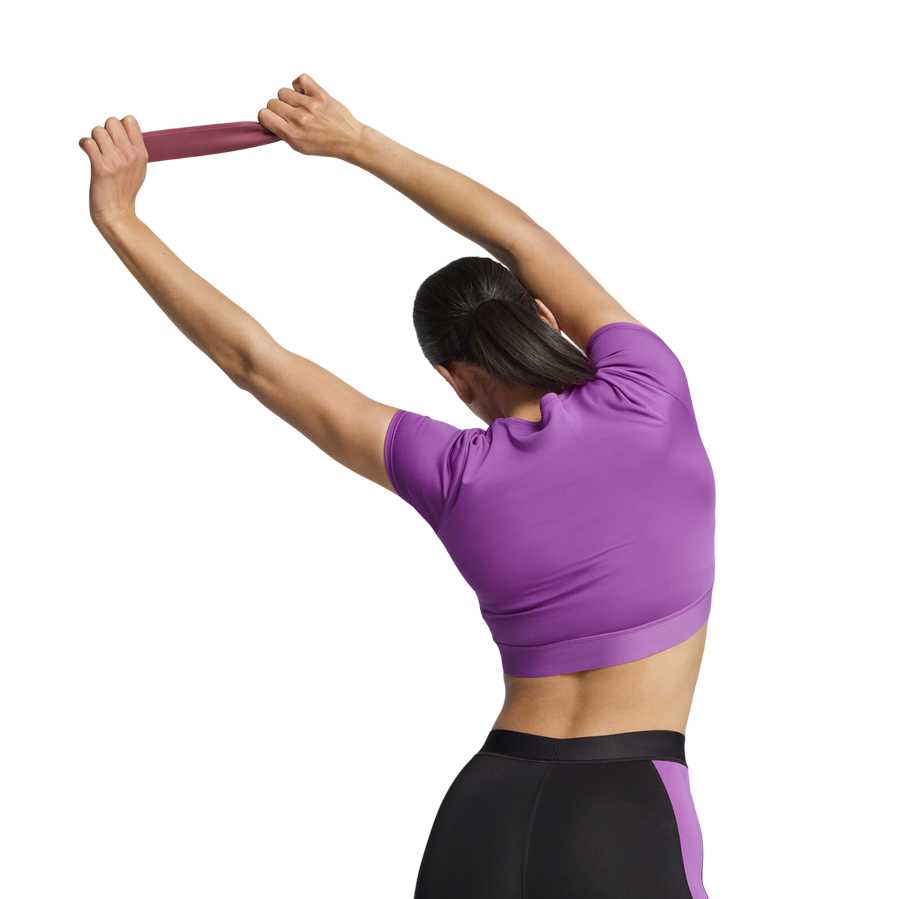 Sportiamo_Puma maglietta cropped a maniche corte da donna Strong 526805-89 bacca1