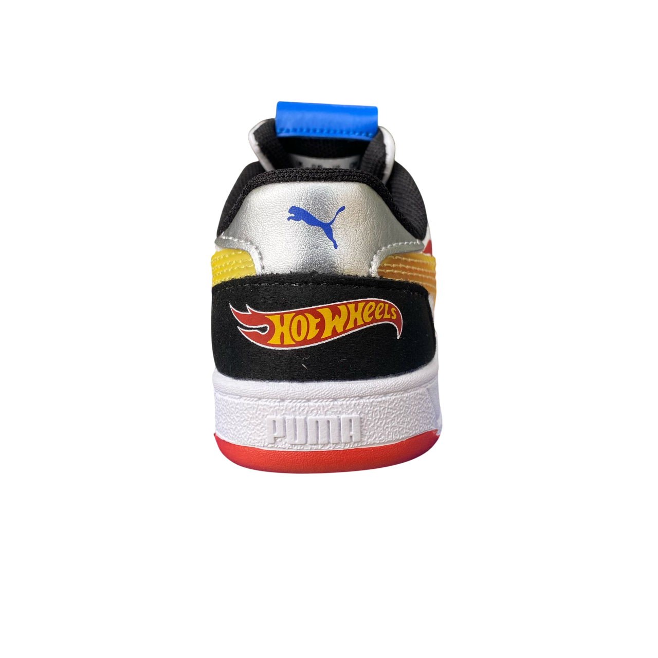 Sportiamo_Puma scarpa da ginnastica da bambino Caven 2.0 Hot Wheels 401405-01 nero-fuoco-bianco3