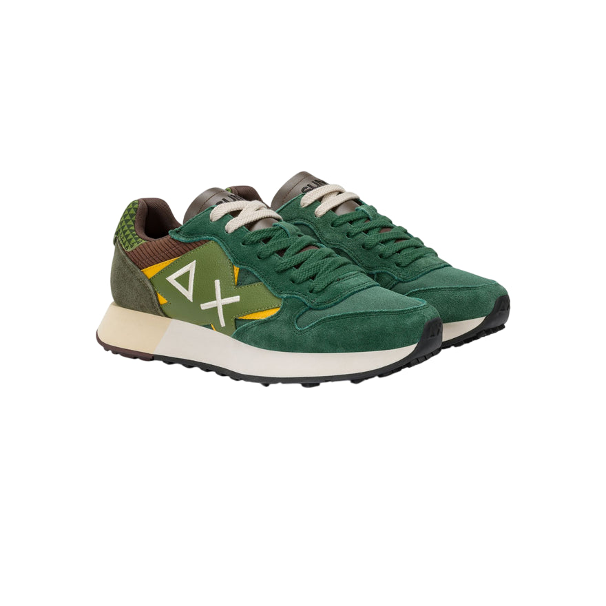 Sun68 – Sneaker Uomo Jaki Winter Volpe Z45117 93 | Comfort Invernale, Nylon e Suede Resistente, Stile Running con Dettaglio Grafico