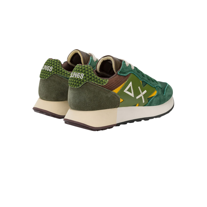 Sun68 – Sneaker Uomo Jaki Winter Volpe Z45117 93 | Comfort Invernale, Nylon e Suede Resistente, Stile Running con Dettaglio Grafico