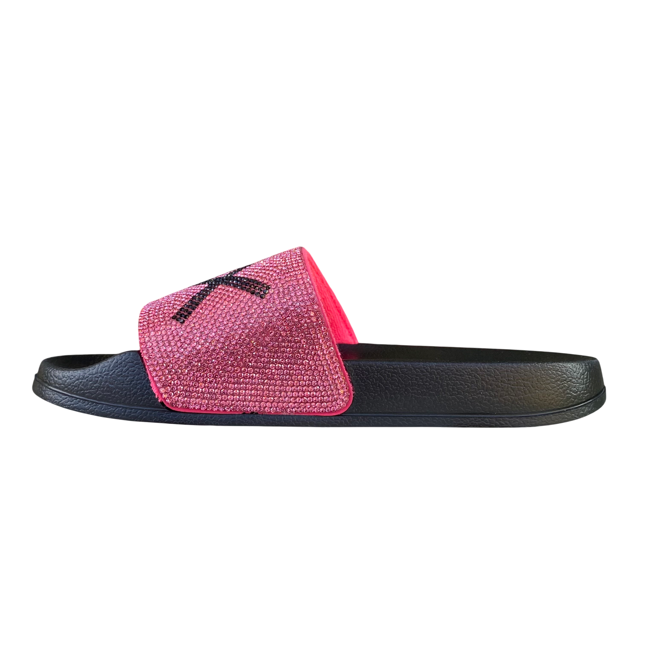 Sun68 ciabatta da donna con fascia strass x35205 1162 nero-fucsia