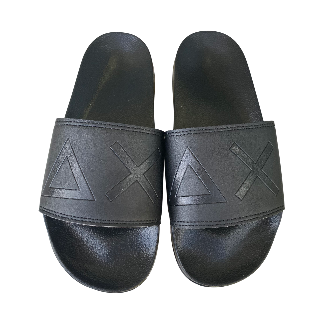 Sun68 ciabatta da uomo con fascia Logo x35102 11 nero