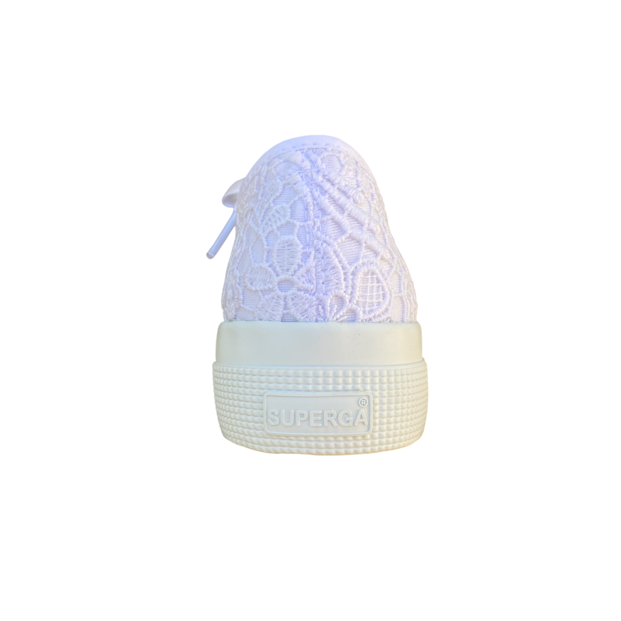 Superga scarpa sneakers da donna 2740 S2136QW A0A flower macrame bianco